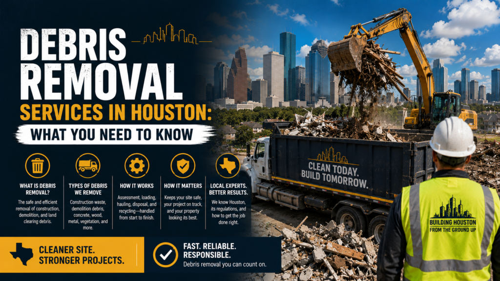Debris Removal Services in Houston: What You Need to Know